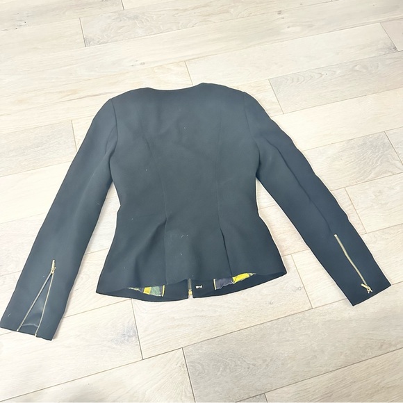 Ted Baker London Black Blazer with Gold Zipper - Picture 5 of 5